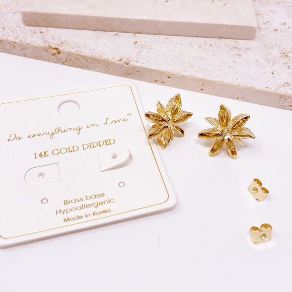 14k Gold Dipped Earrings - Picture 2 of 6